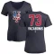 Women's Jimmy Yacabonis Name and Number Banner Wave V-Neck T-Shirt - Navy