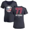 Women's JJ Peterka Name and Number Banner Wave V-Neck T-Shirt - Navy