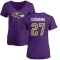 Women's J.K. Dobbins Name & Number Slim Fit T-Shirt - Purple