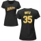 Women's Joe Boyle Name & Number T-Shirt - Black