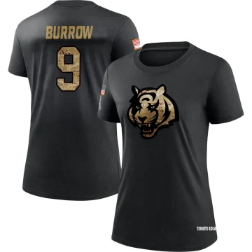 Women's Joe Burrow 2020 Salute To Service Performance T-Shirt - Black -  Tshirtsedge