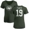 Women's Joe Flacco Name & Number Slim Fit T-Shirt - Green