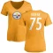 Women's Joe Greene Name & Number Slim Fit T-Shirt - Gold