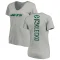 Women's Joe Klecko Backer V-Neck T-Shirt - Ash