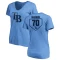 Women's Joe Maddon RBI Slim Fit V-Neck T-Shirt - Light Blue