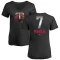 Women's Joe Mauer Midnight Mascot V-Neck T-Shirt - Black