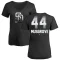 Women's Joe Musgrove Midnight Mascot V-Neck T-Shirt - Black