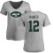 Women's Joe Namath Name & Number Slim Fit T-Shirt - Ash