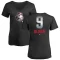 Women's Joe Oliver Midnight Mascot V-Neck T-Shirt - Black