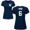 Women's Joe Torre Name & Number T-Shirt - Navy