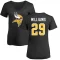 Women's Joejuan Williams Name & Number Slim Fit T-Shirt - Black