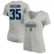 Women's Joey Daccord Name & Number Lockup T-Shirt - Gray