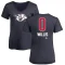 Women's Joey Willis Name and Number Banner Wave V-Neck T-Shirt - Navy