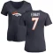 Women's John Elway Name & Number Slim Fit T-Shirt - Navy