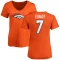 Women's John Elway Name & Number Slim Fit T-Shirt - Orange