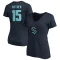 Women's John Hayden Name & Number V-Neck T-Shirt - Navy