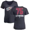 Women's John Lethemon Name and Number Banner Wave V-Neck T-Shirt - Navy