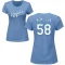 Women's John McMillon Name & Number T-Shirt - Light Blue