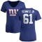 Women's John Michael Schmitz Jr. Name & Number Slim Fit T-Shirt - Royal