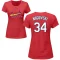 Women's John Nogowski Name & Number T-Shirt - Red