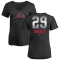 Women's John Smoltz Midnight Mascot V-Neck T-Shirt - Black