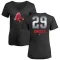 Women's John Smoltz Midnight Mascot V-Neck T-Shirt - Black