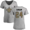 Women's Johnathan Abram Name & Number Slim Fit T-Shirt - Ash