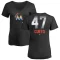 Women's Johnny Cueto Midnight Mascot V-Neck T-Shirt - Black