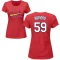 Women's JoJo Romero Name & Number T-Shirt - Red