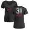 Women's Jon Lester Midnight Mascot V-Neck T-Shirt - Black