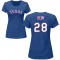 Women's Jonah Heim Name & Number T-Shirt - Royal