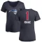 Women's Jonathan Isaac Name and Number Banner Wave V-Neck T-Shirt - Navy