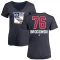 Women's Jonny Brodzinski Name and Number Banner Wave V-Neck T-Shirt - Navy