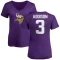 Women's Jordan Addison Name & Number Slim Fit T-Shirt - Purple