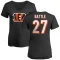 Women's Jordan Battle Name & Number Slim Fit T-Shirt - Black