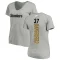 Women's Jordan Dangerfield Backer V-Neck T-Shirt - Ash