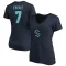 Women's Jordan Eberle Name & Number V-Neck T-Shirt - Navy