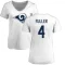 Women's Jordan Fuller Name & Number Slim Fit T-Shirt - White