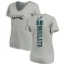 Women's Jordan Mailata Backer V-Neck T-Shirt - Ash