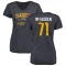 Women's Jordan McFadden Distressed Name & Number Slim Fit V-Neck T-Shirt - Navy