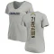 Women's Jordan McFadden Name & Number Slim Fit V-Neck T-ShirtHeather - Gray