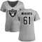 Women's Jordan Meredith Name & Number Slim Fit T-Shirt - Ash