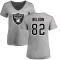 Women's Jordy Nelson Name & Number Slim Fit T-Shirt - Ash