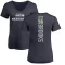 Women's Jordyn Brooks Backer Slim Fit T-Shirt - Navy