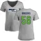 Women's Jordyn Brooks Name & Number Slim Fit T-Shirt - Ash