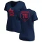 Women's Jose Martinez RBI Slim Fit V-Neck T-Shirt - Navy