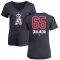 Women's Jose Quijada Name and Number Banner Wave V-Neck T-Shirt - Navy