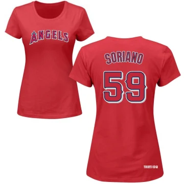 Women's Jose Soriano Name & Number T-Shirt - Red - Tshirtsedge