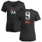 Women's Josh Bell Midnight Mascot V-Neck T-Shirt - Black