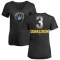 Women's Josh Donaldson Midnight Mascot V-Neck T-Shirt - Black